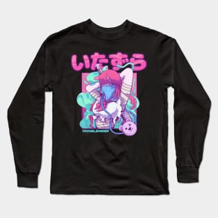 cyberpunk troublemaker girl Long Sleeve T-Shirt